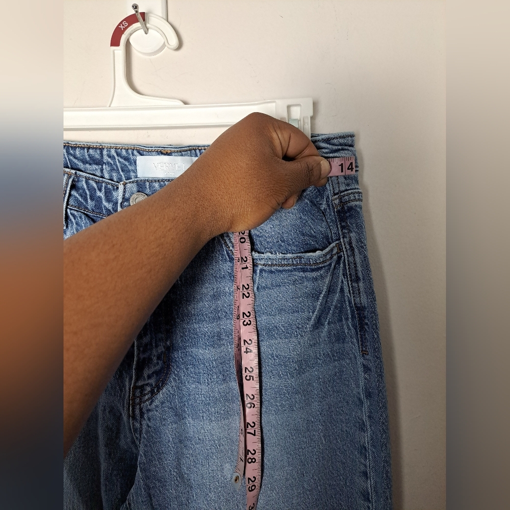 Vervet Jeans Straight Leg Light Wash Distressed 90s Sz 29 - Picture 2 of 13
